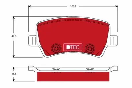 GDB1685DTE Комплект гальмівних колодок TRW підбір по vin на Brocar
