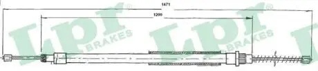 C0624B Тросик стояночного тормоза LPR подбор по vin на Brocar