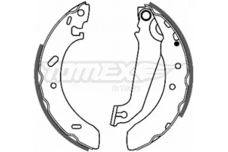 2054 SZCZĘKI HAMULC. FORD ESCORT 90-95 TOMEX підбір по vin на Brocar