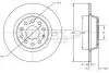 TX7245 TARCZA HAMULC. VW GOLF VI 08- TYŁ TOMEX підбір по vin на Brocar