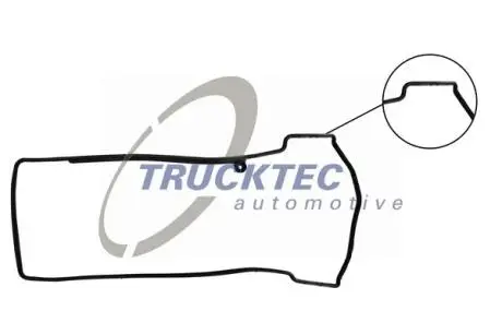 0210103 Прокладка клапанной крышки TRUCKTEC підбір по vin на Brocar