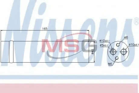 95481 Осушитель, кондиционер NISSENS підбір по vin на Brocar