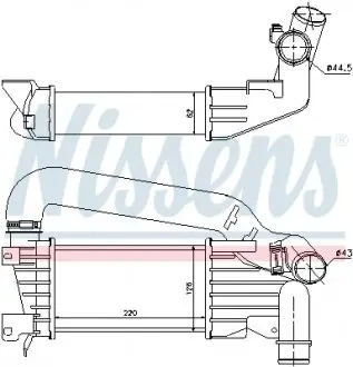 96592 Інтеркулер NISSENS підбір по vin на Brocar