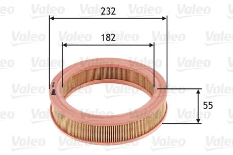 585632 Воздушный фильтр VALEO подбор по vin на Brocar