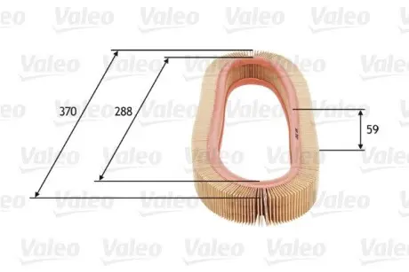 585693 Повітряний фільтр VALEO підбір по vin на Brocar
