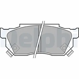 LP445 Комплект гальмівних колодок, дискове гальмо DELPHI підбір по vin на Brocar