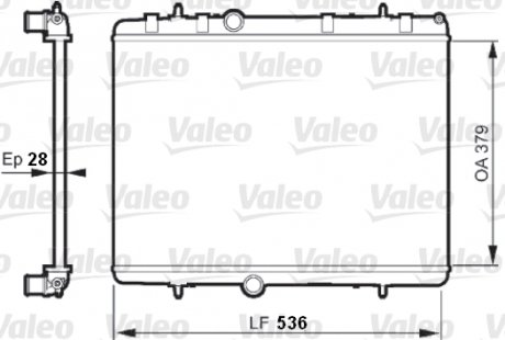 735608 Радиатор охлаждения двигателя VALEO подбор по vin на Brocar