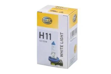 8GH223498151 Zarówka H11 55W 12V WHITE LIGH Car HELLA підбір по vin на Brocar
