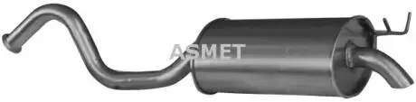 10040 Глушник вихлопних газів кінцевий ASMET підбір по vin на Brocar