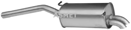 03101 Глушник вихлопних газів кінцевий ASMET підбір по vin на Brocar