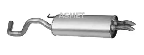03090 Глушник вихлопних газів кінцевий ASMET підбір по vin на Brocar