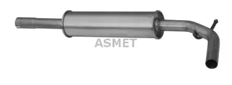 19010 Середній глушник вихлопних газів ASMET підбір по vin на Brocar