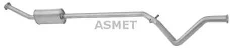 08053 Середній глушник вихлопних газів ASMET підбір по vin на Brocar