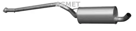 07215 Средний глушитель выхлопных газов ASMET подбор по vin на Brocar