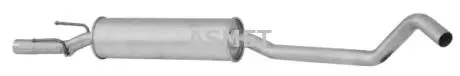 05113 Середній глушник вихлопних газів ASMET підбір по vin на Brocar