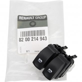 8200214943 Кнопка стеклоподъемника сдвоенная Renault Clio III, Modus (05-19) (8200214943) R RENAULT подбор по vin на Brocar