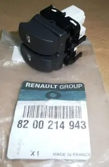 8200214943 Кнопка склопідіймача здвоєна Renault Clio III, Modus (05-19) (8200214943) R RENAULT підбір по vin на Brocar