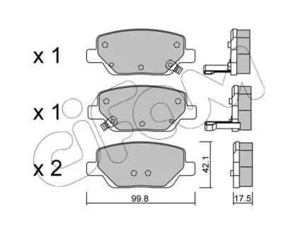 82211040 KLOCKI HAMULC. FIAT TIPO 15- TYŁ CIFAM підбір по vin на Brocar