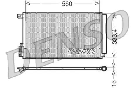 DCN13109 Конденсер кондиціонера DENSO підбір по vin на Brocar