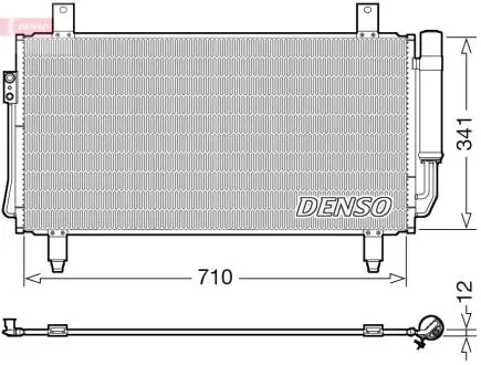 DCN45006 Конденсер кондиціонера DENSO підбір по vin на Brocar