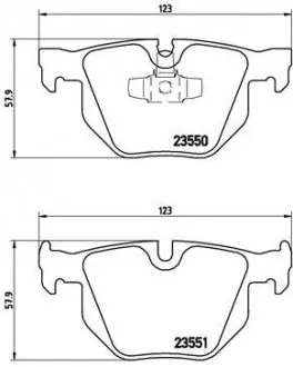 P06039 Гальмівні колодки к-кт. BREMBO підбір по vin на Brocar