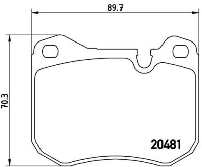 P65002 Гальмівні колодки, дискове гальмо (набір) BREMBO підбір по vin на Brocar