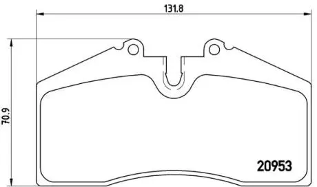 P65005 Тормозные колодки дисковые BREMBO подбор по vin на Brocar