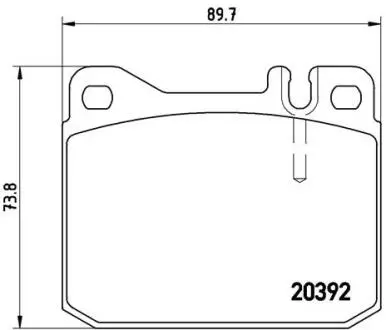 P85007 Гальмівні колодки, дискове гальмо (набір) BREMBO підбір по vin на Brocar