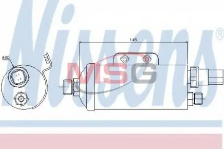 95354 Осушитель, кондиционер NISSENS подбор по vin на Brocar