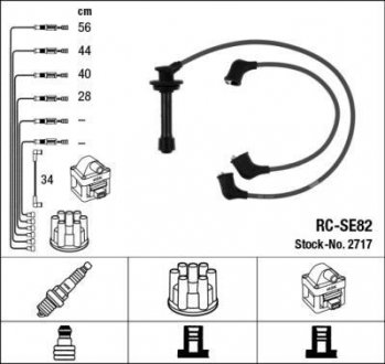 RCSE82 Комплект проводов зажигания NGK подбор по vin на Brocar