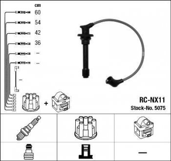 RCNX11 Комплект высоковольтных проводов NGK подбор по vin на Brocar