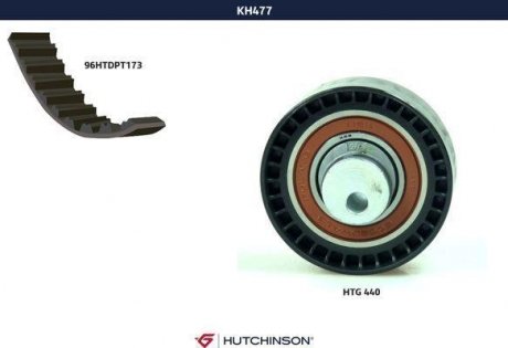 KH477 Комплект ГРМ Renault Kangoo, Logan 1.6 (08-) (KH477) Hutchinson HUTCHINSON подбор по vin на Brocar