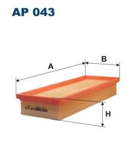 AP043 Фільтр повітря FILTRON підбір по vin на Brocar