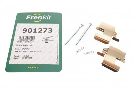901273 Планка суппорта (переднего) прижимная (к-кт) Fiat Panda/Punto 99-13 (Bendix) FRENKIT подбор по vin на Brocar