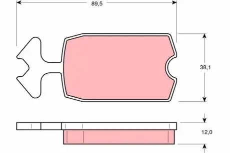 GDB127 Комплект тормозных колодок, дисковый тормоз TRW підбір по vin на Brocar