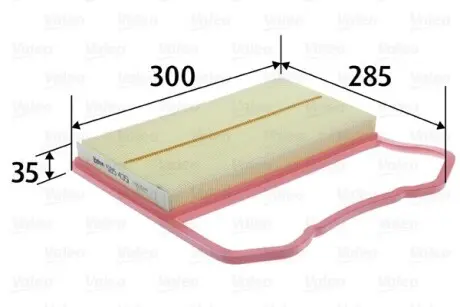 585435 Повітряний фільтр VALEO подбор по vin на Brocar