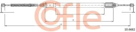 106682 Трос, стояночная тормозная система 10.6682 COFLE COFLE підбір по vin на Brocar