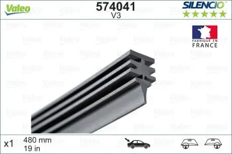 574041 Гумка склоочисника VALEO підбір по vin на Brocar