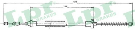 C0606B Трос ручного гальма LPR підбір по vin на Brocar