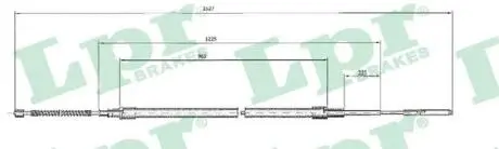 C0964B Трос ручного тормоза LPR подбор по vin на Brocar