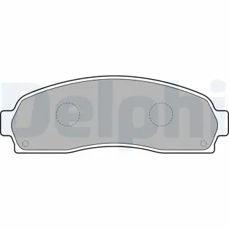 LP1757 Тормозные колодки, дисковые. DELPHI підбір по vin на Brocar