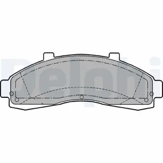 LP1625 Комплект тормозных колодок, дисковый тормоз DELPHI подбор по vin на Brocar