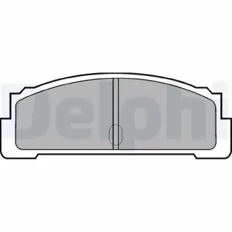 LP29 Комплект тормозных колодок, дисковый тормоз DELPHI підбір по vin на Brocar