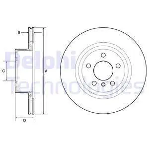 BG4644C Тормозной диск DELPHI подбор по vin на Brocar