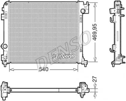 DRM46065 Радіатор основний DENSO підбір по vin на Brocar