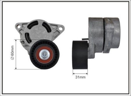 118700SP Натяжной механизм кулич поликлинового Nissan/Renault 2.2dCi-2.5dCi 09.00- CAFFARO подбор по vin на Brocar