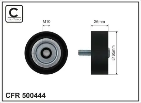 500444 Ролик напрямний CAFFARO підбір по vin на Brocar