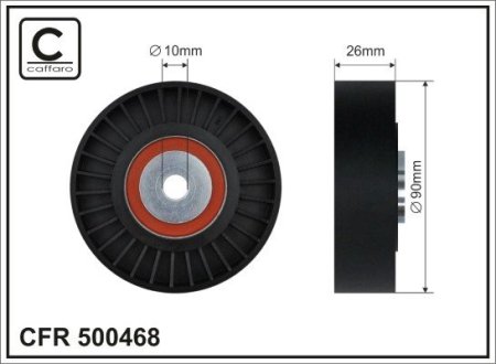 500468 Ролик CAFFARO підбір по vin на Brocar