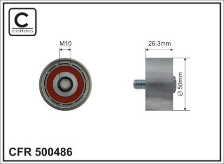 500486 Ролик CAFFARO підбір по vin на Brocar