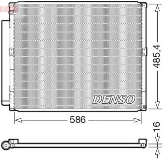 DCN50113 Радіатор кондиціонера DENSO підбір по vin на Brocar